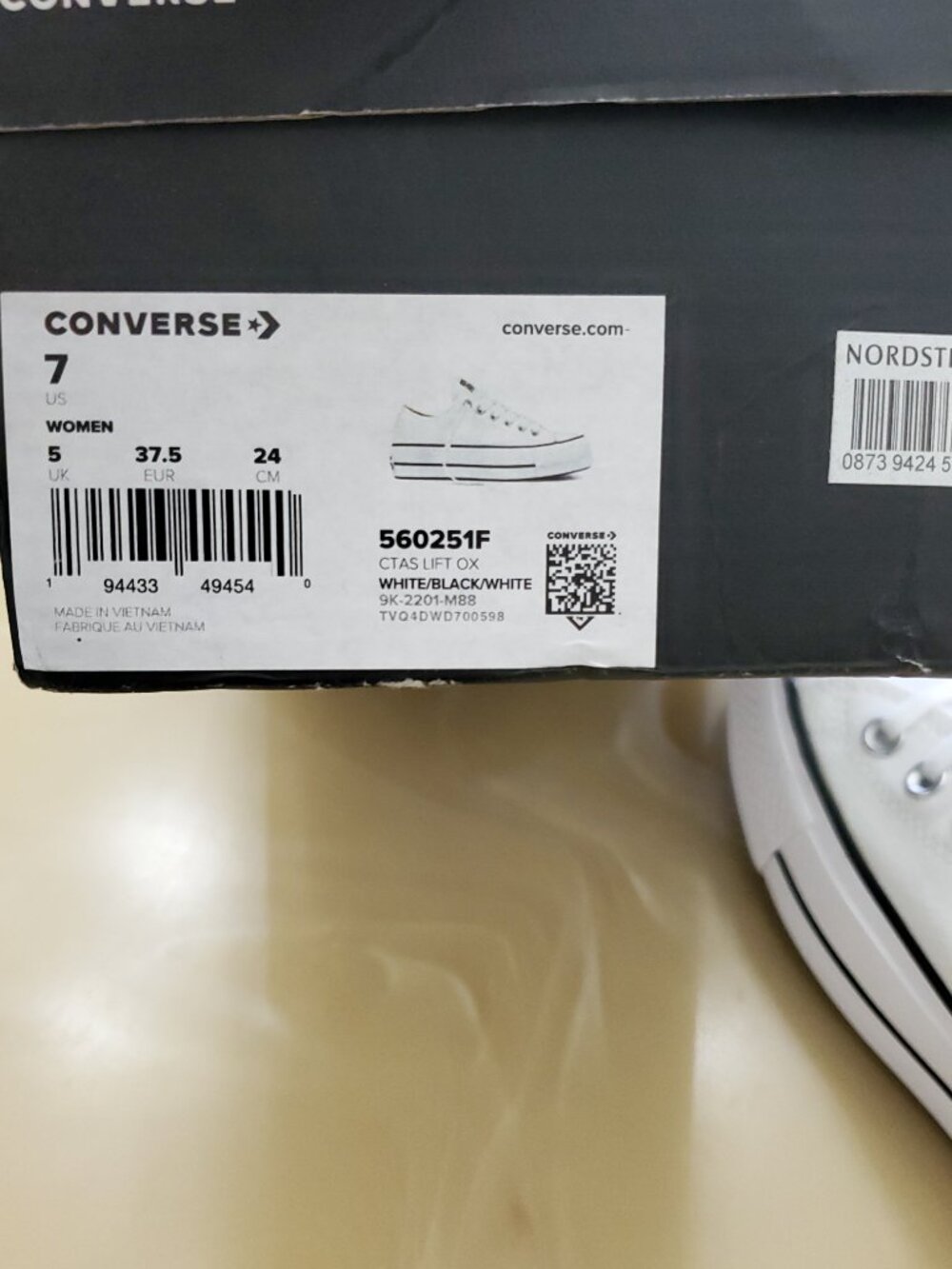 Converse Chuck Taylor All Star Lift Platform Canvas White Women's Shoes Size 7 - Picture 14 of 14